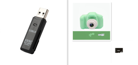 X2 HD Mini Cartoon Kids Digital Camera - whitelectronic