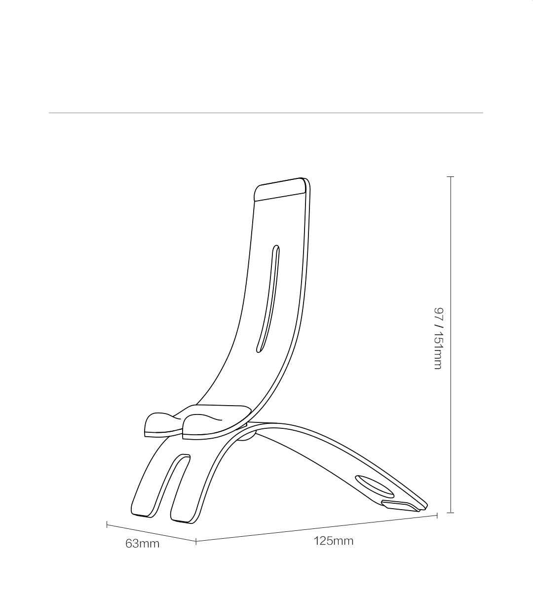 IQUNIX Mobile Phone Holder - whitelectronic