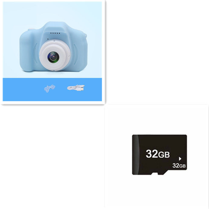 X2 HD Mini Cartoon Kids Digital Camera - whitelectronic