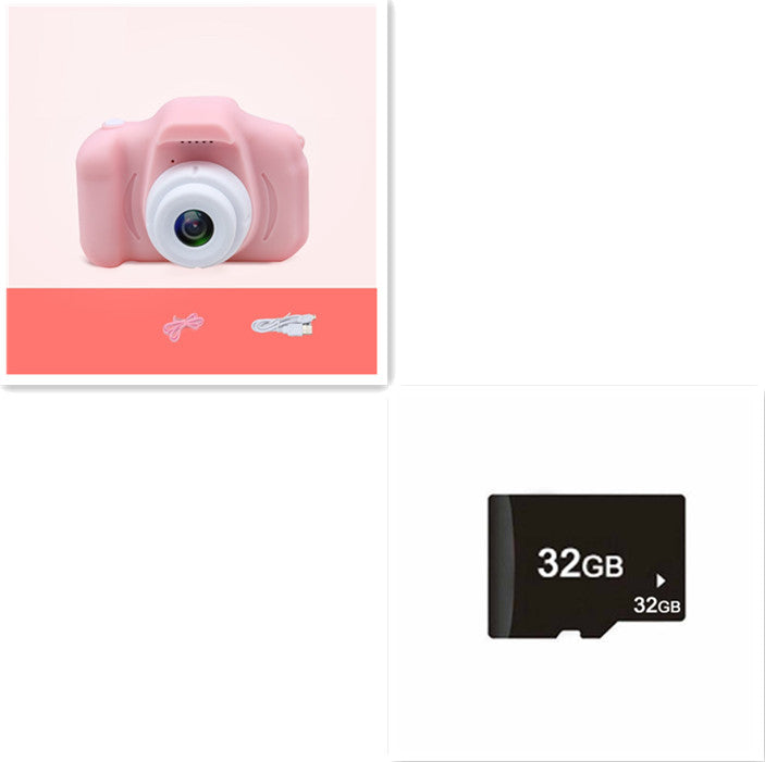 X2 HD Mini Cartoon Kids Digital Camera - whitelectronic