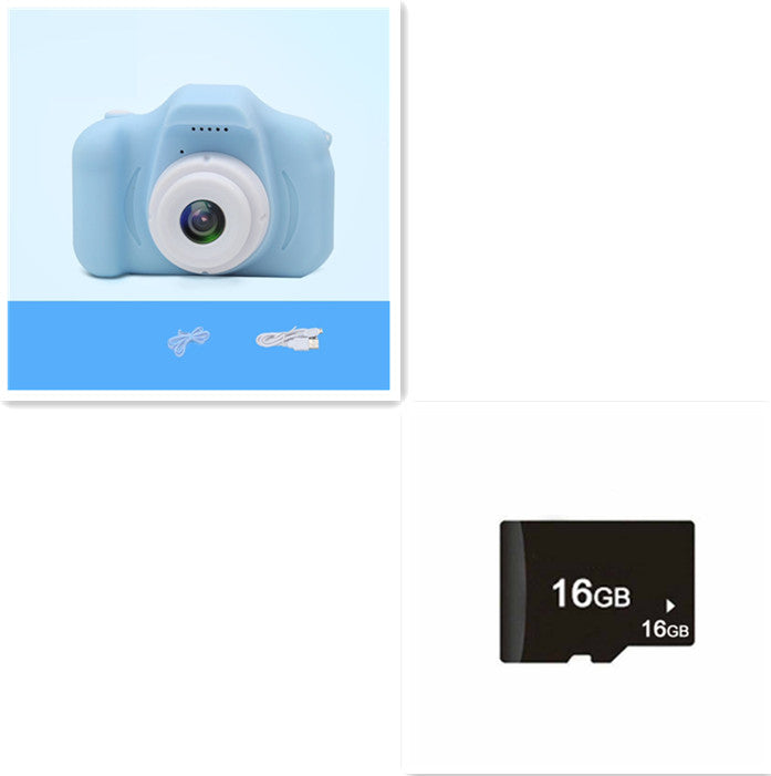 X2 HD Mini Cartoon Kids Digital Camera - whitelectronic