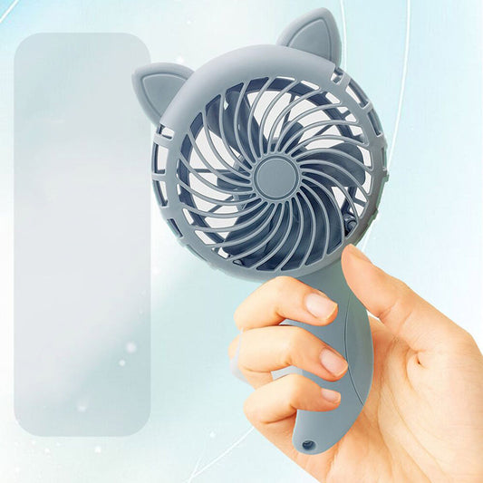 Large Cartoon Hand Pressing Hand-held Fan - whitelectronic