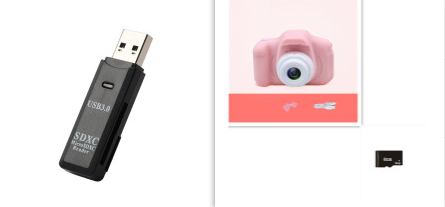 X2 HD Mini Cartoon Kids Digital Camera - whitelectronic